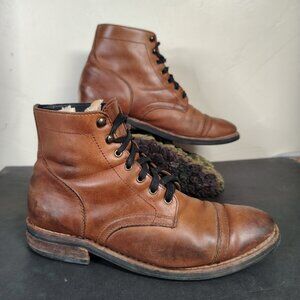 Thursday Everyday Boots Brown Leather Cap Toe Men's Size 9.5 68235 7499